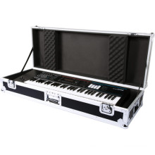 Aluminum Flight Case Black Series Heavy-Duty Road Case For 61-Note Keyboard